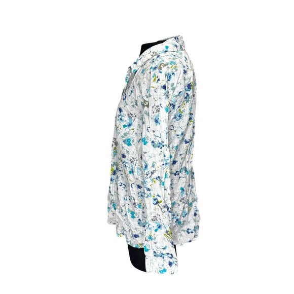 Eddie Bauer Womens Long Sleeve Floral Button-Up Shirt Multicolor XL - Picture 2 of 11
